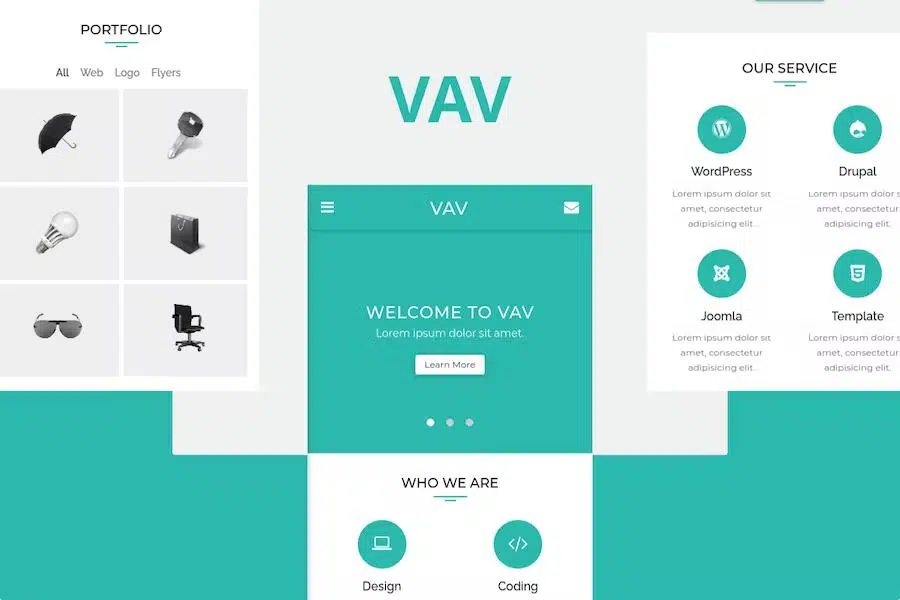 VAV – Clean Mobile Template