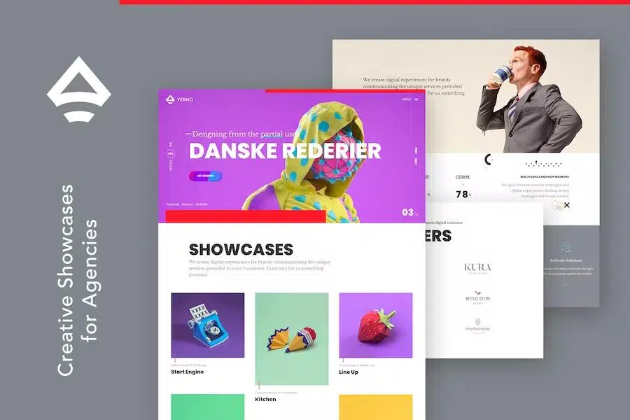 Verno – Creative Showcases for Agencies