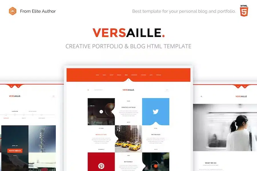 Versaille – Personal Blog HTML5 Template