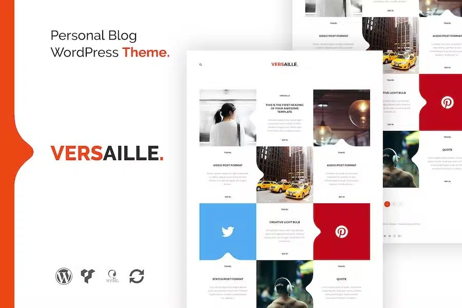 Versaille – Personal Blog WordPress Theme