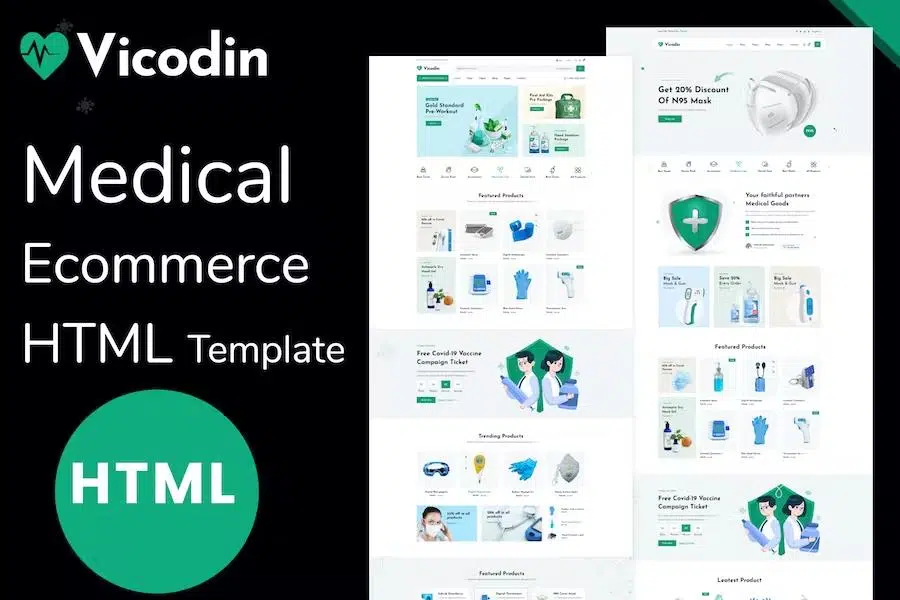 Vicodin – Medical eCommerce HTML Template