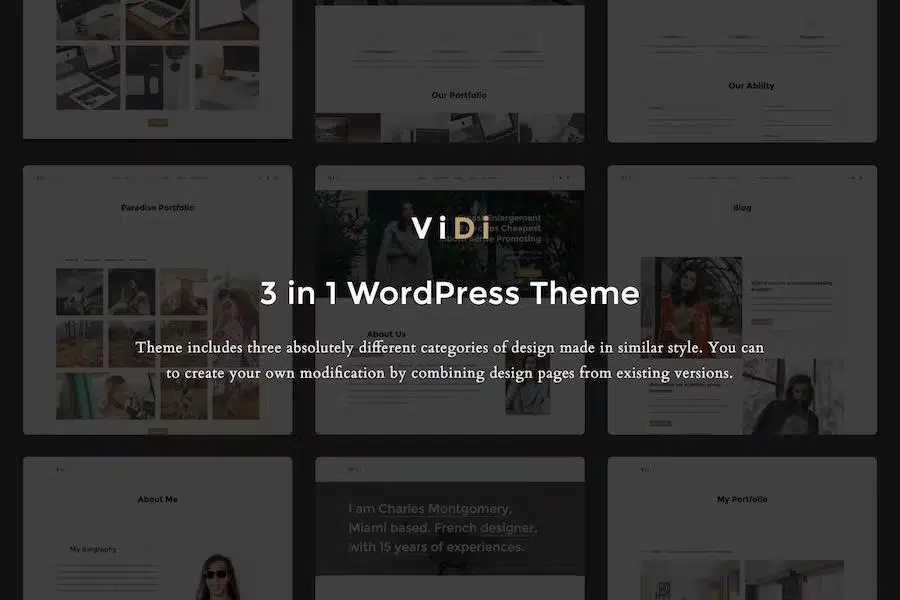 ViDi – Multi-Purpose Corporate WordPress Theme