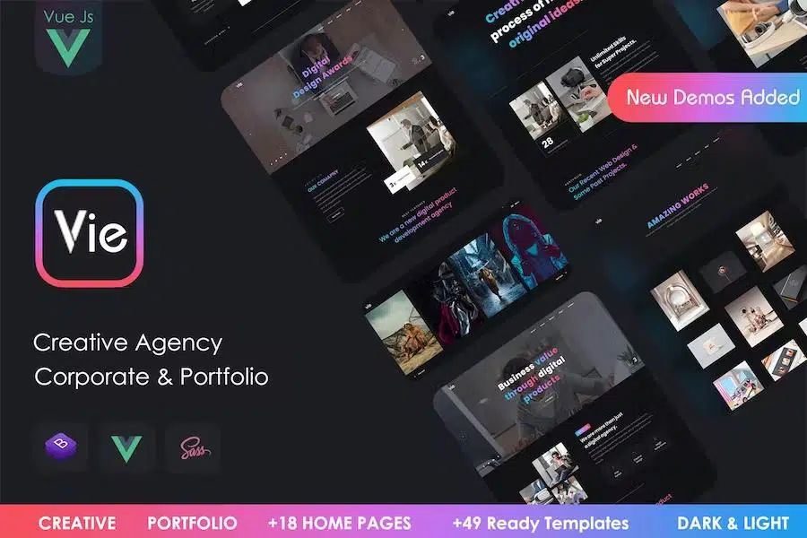 Vie – Vue Creative Portfolio & Agency template