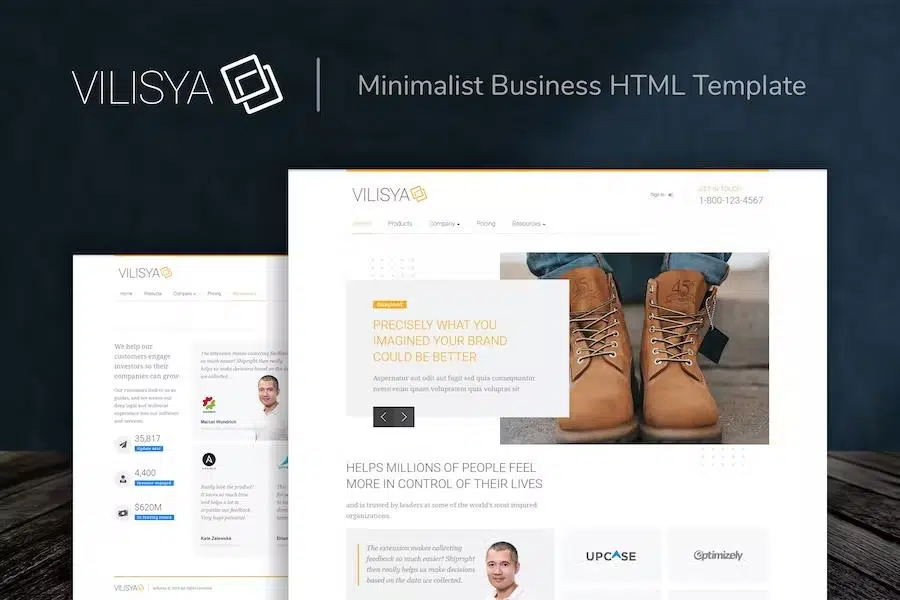 Vilisya – Minimalist Business HTML Template