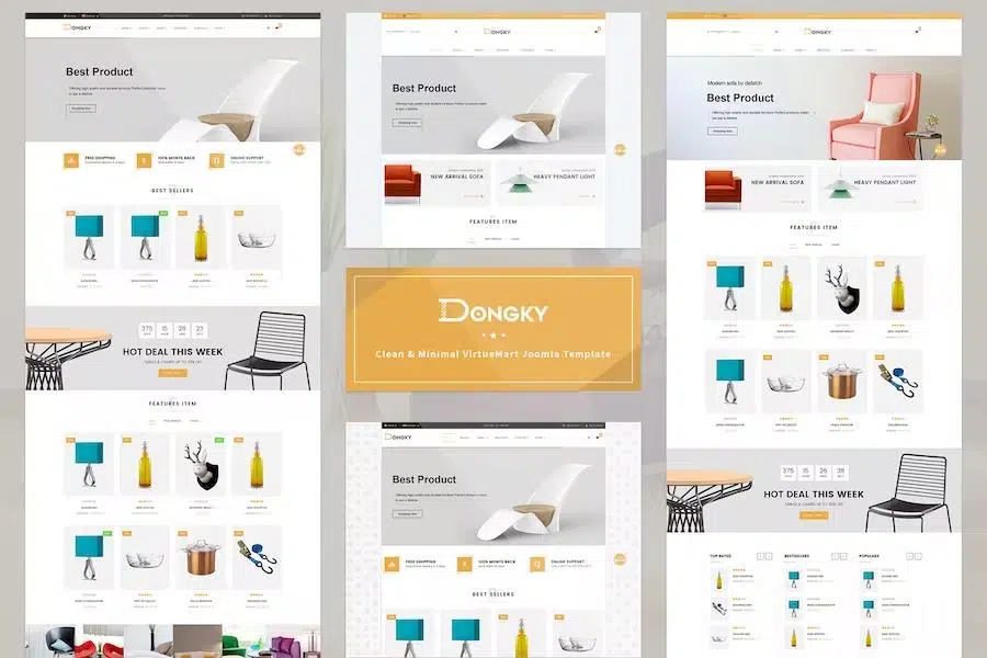 Vina Dongky – Clean & Minimal VirtueMart Joomla Template Latest Version