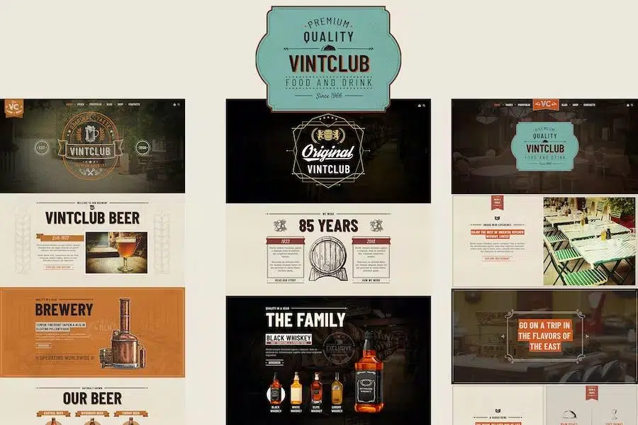 VintClub – A Pub and Whisky Bar WordPress Theme