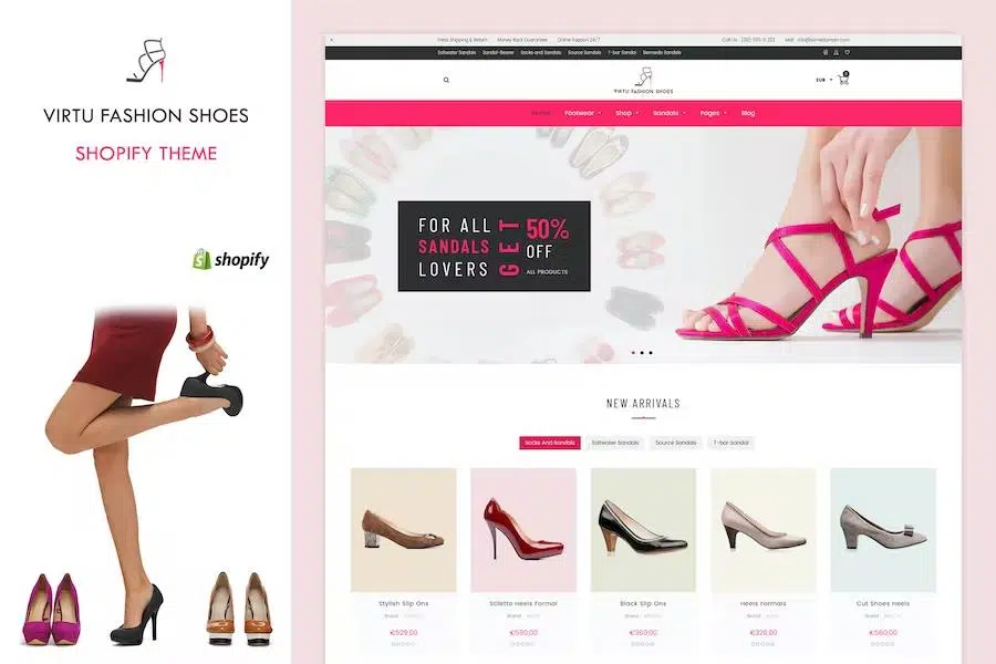 Virtu – Sandals, Shoes Store Shopify Theme