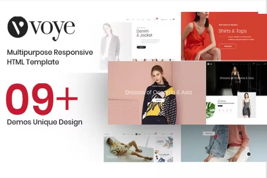 Voye – Multi Layout Fashion eCommerce HTML Template