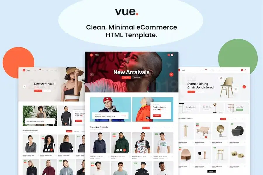 Vue – Clean Minimal eCommerce Bootstrap Template