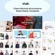 Vue – Clean Minimal eCommerce React Redux Template