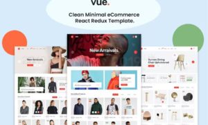 Vue – Clean Minimal eCommerce React Redux Template