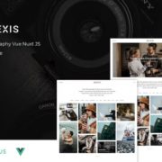 Vuejs Photography Website Template using Nuxt JS – Alexis