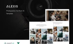 Vuejs Photography Website Template using Nuxt JS – Alexis