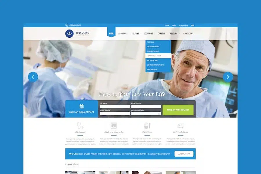 We Care – Premium Medical HTML Template