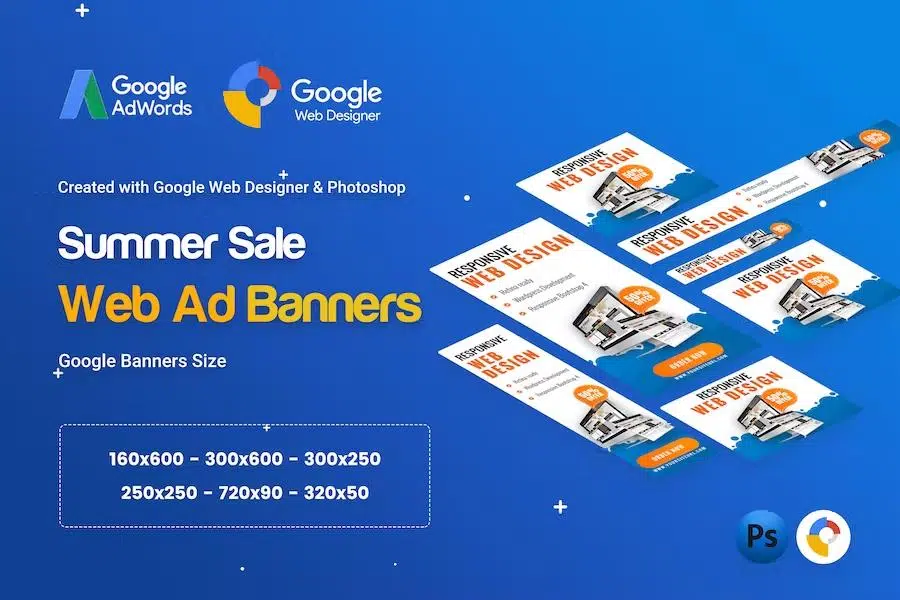 Web Design Banner Ad – GWD & PSD