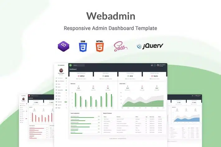 Webadmin – Responsive Admin Dashboard Template