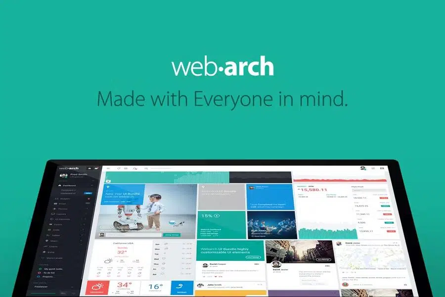 Webarch – Responsive Admin Dashboard Template