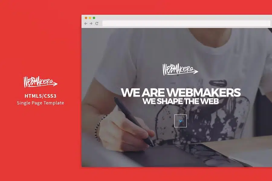 Webmakers – Single Page HTML CSS Template