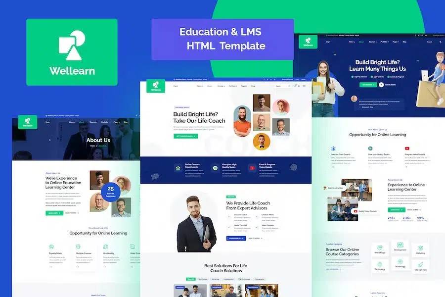 Wellern – Coach Online Courses HTML Template