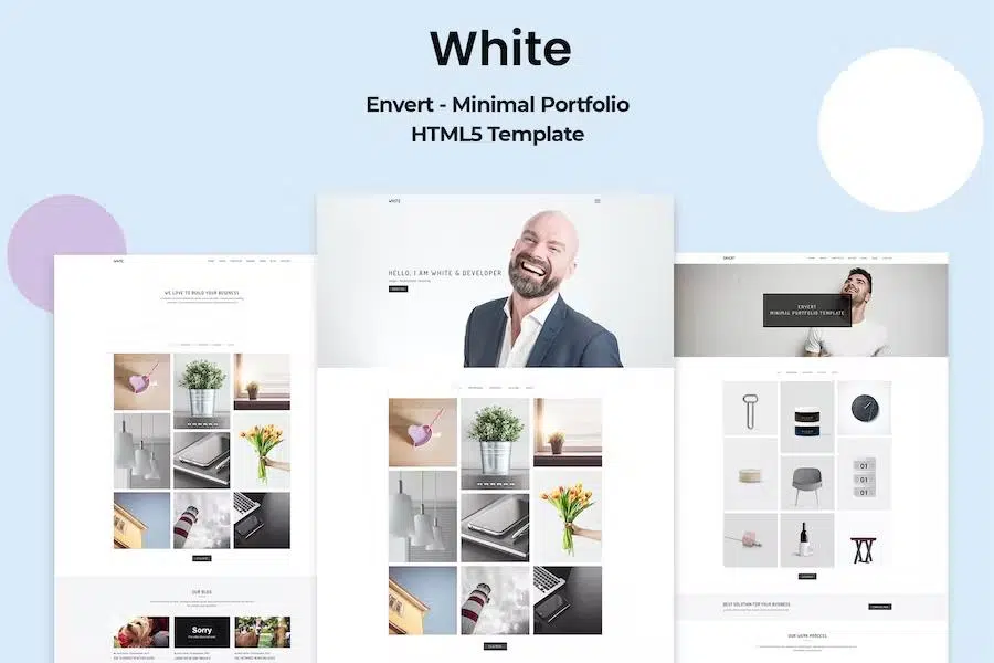 White – Minimal Portfolio HTML Template