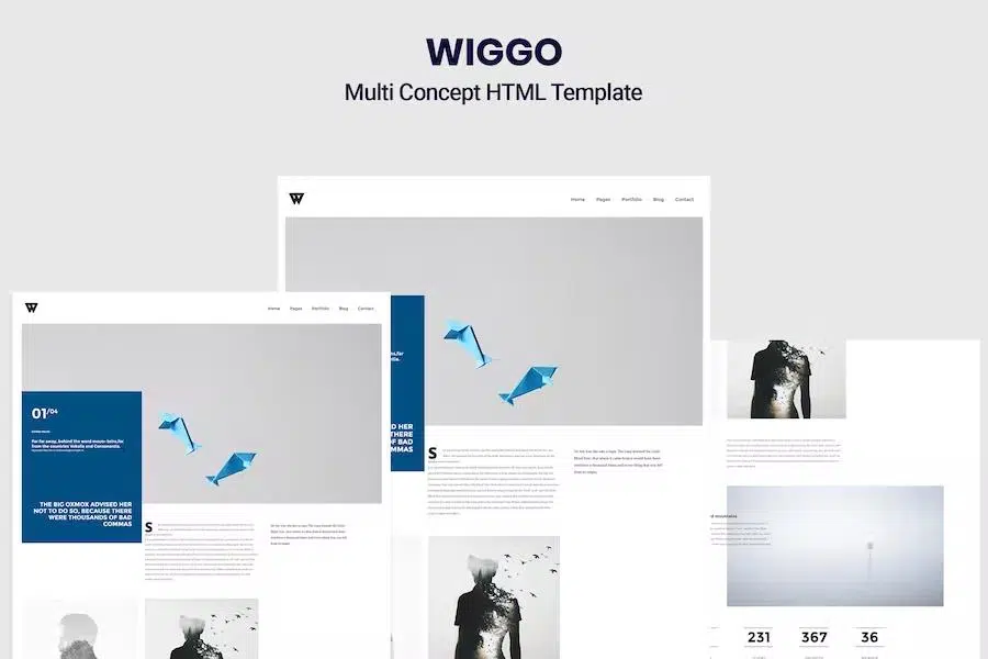 Wiggo – Multi-Concept HTML Template