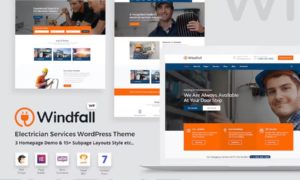 Windfall – Electrician Services WordPress Theme