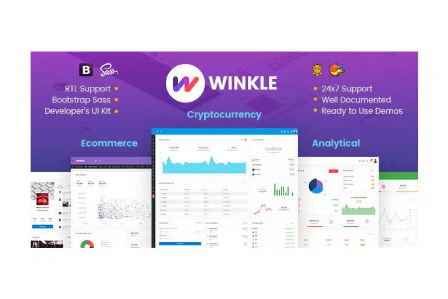 Winkle – Responsive Bootstrap Admin & Powerful UI Kit