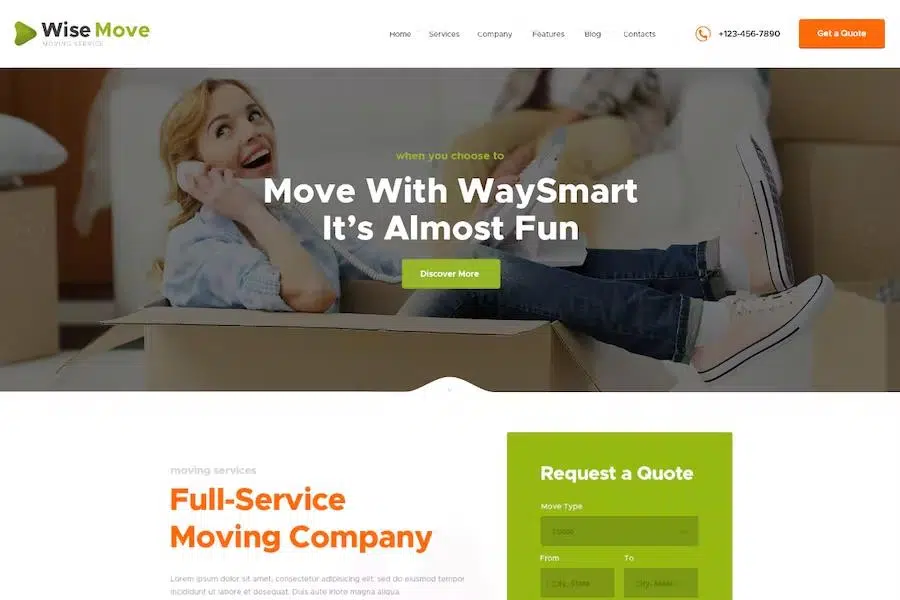 Wise Move – Relocation and Storage Services WordPress Theme