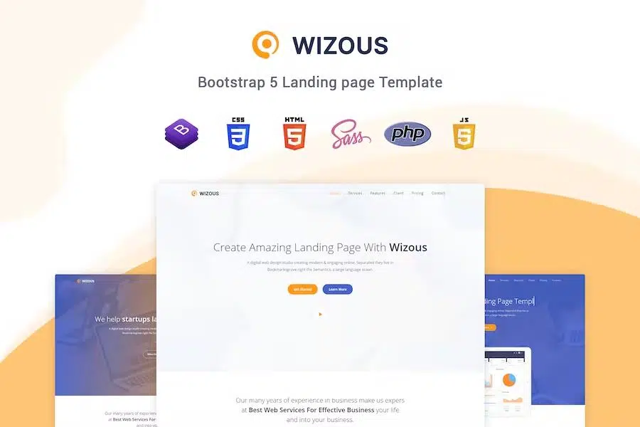 Wizous – Bootstrap 5 Landing page Template