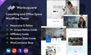 Worksquare – Coworking and Office Space WordPress Theme