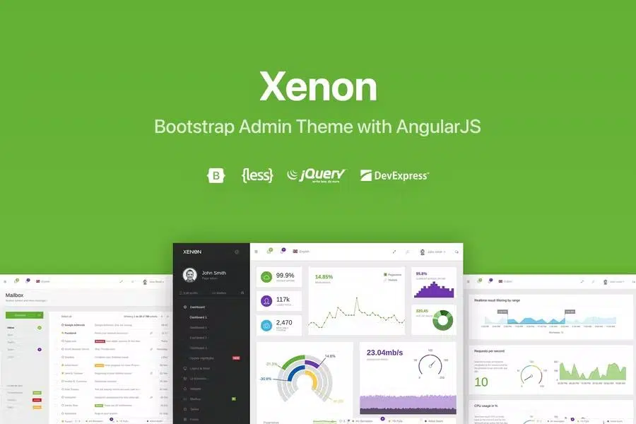 Xenon – Bootstrap Admin Theme with AngularJS