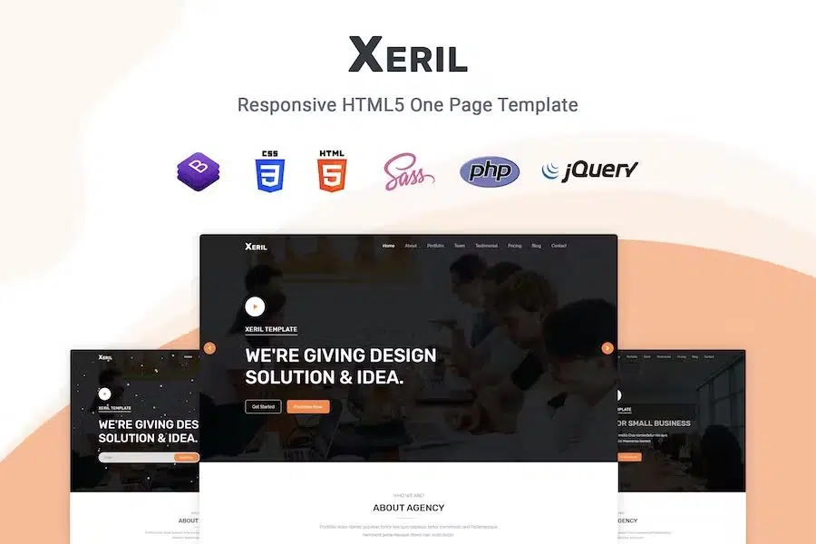 Xeril – Responsive HTML5 Termplate