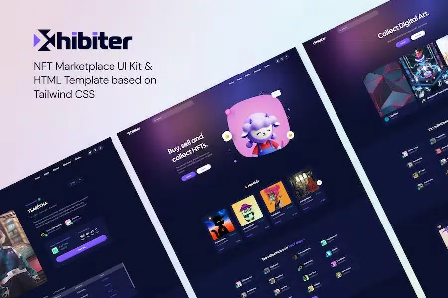 Xhibiter – NFT Marketplace HTML Template