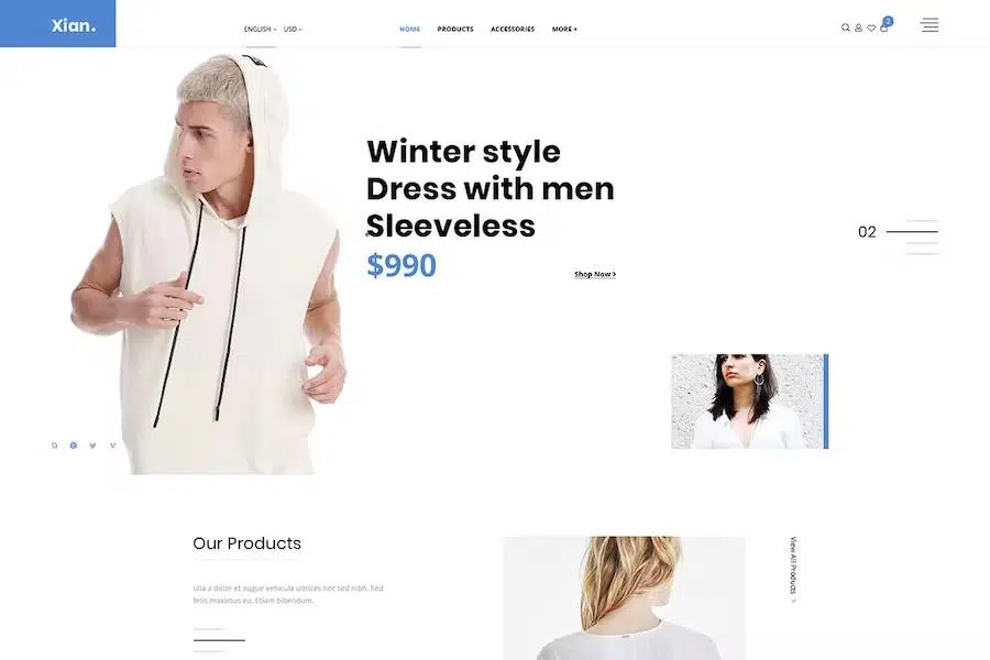 Xian – Multipurpose e-Commerce HTML Template