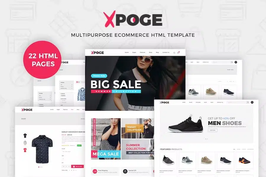 Xpoge – Multipurpose eCommerce HTML Template