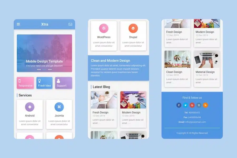 Xtra – Mobile Template