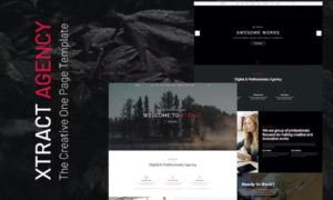 Xtract – Creative One Page Template