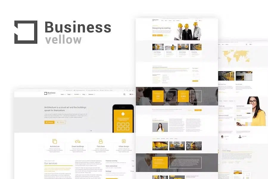 Yellow Business – Construction Template