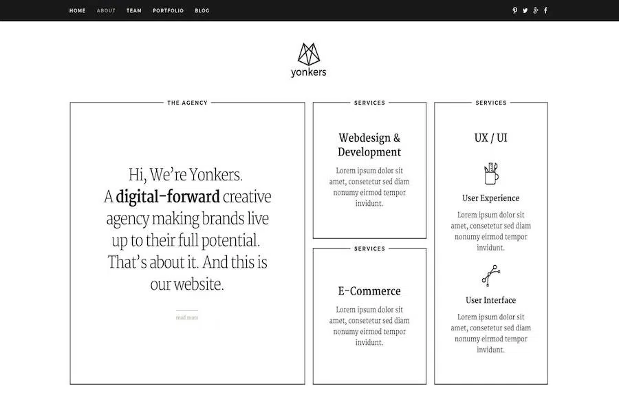 Yonkers – Trendy Portfolio Joomla Template