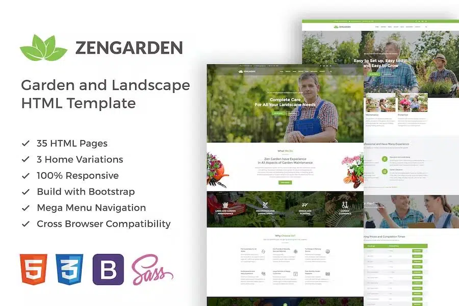 Zengarden – Garden and Landscape HTML Template