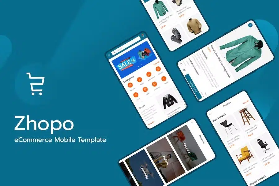 Zhopo – eCommerce Mobile Template