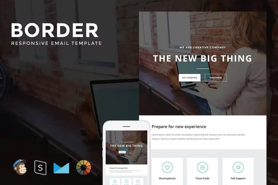 Border – Responsive Email + StampReady Builder