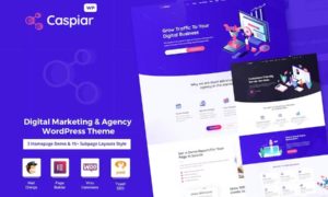 Caspiar – Digital Marketing & Agency WordPress Theme