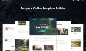 Escape – Responsive Email + Online Builder