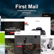 First Mail – 16 Theme Email Templates Set + Online Access