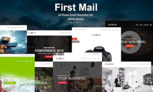 First Mail – 16 Theme Email Templates Set + Online Access