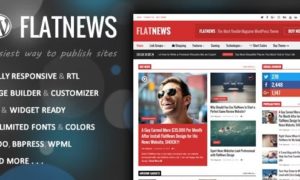 FlatNews – Responsive Magazine WordPress Theme