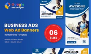 Multi Purpose Business Banners HTML5