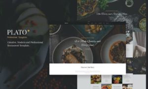 Plato – Restaurant & Food One Page HTML5 Template