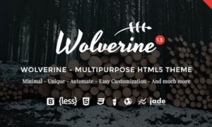 Wolverine – Multipurpose HTML5 Template